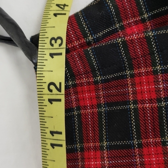 No Boundaries Y2K Wrap Mini Skirt Skort Plaid Red & Black 7Jr EUC - Picture 8 of 11
